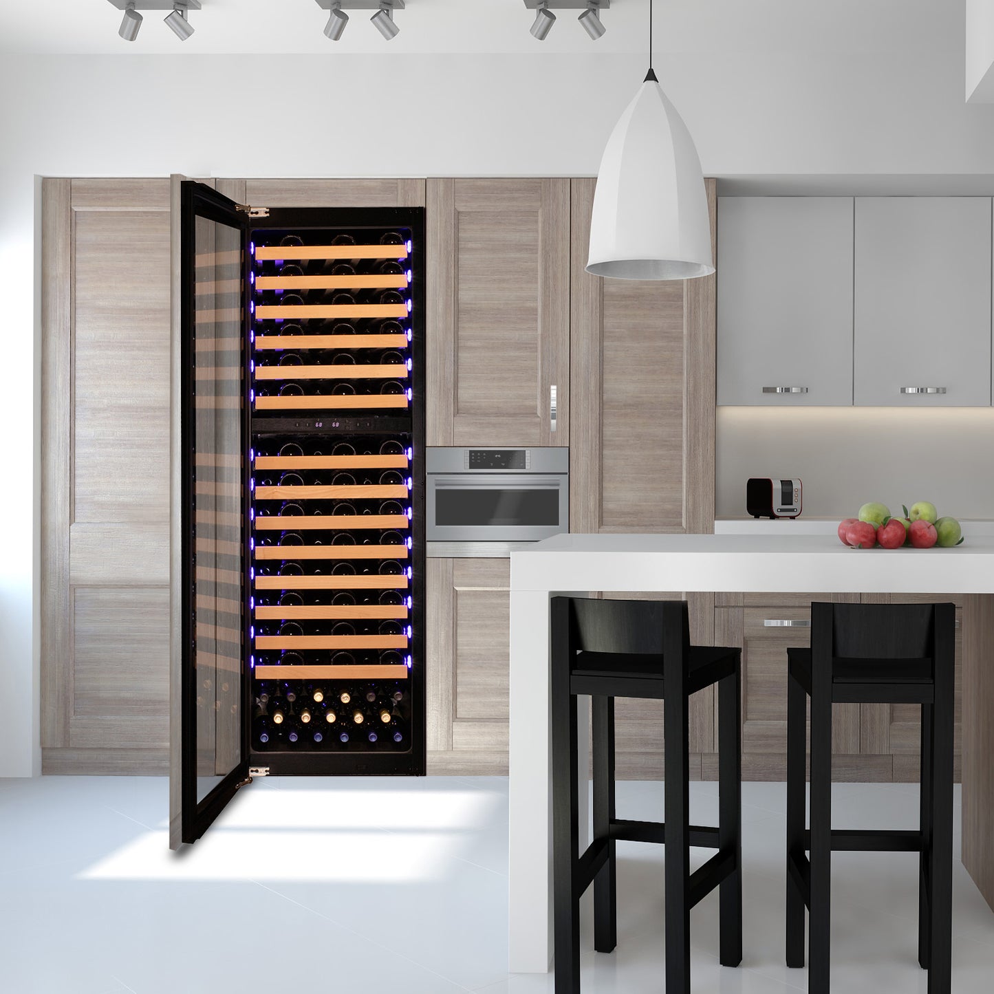 Allavino 101 Bottle Dual Zone Panel Ready Wine Refrigerator
