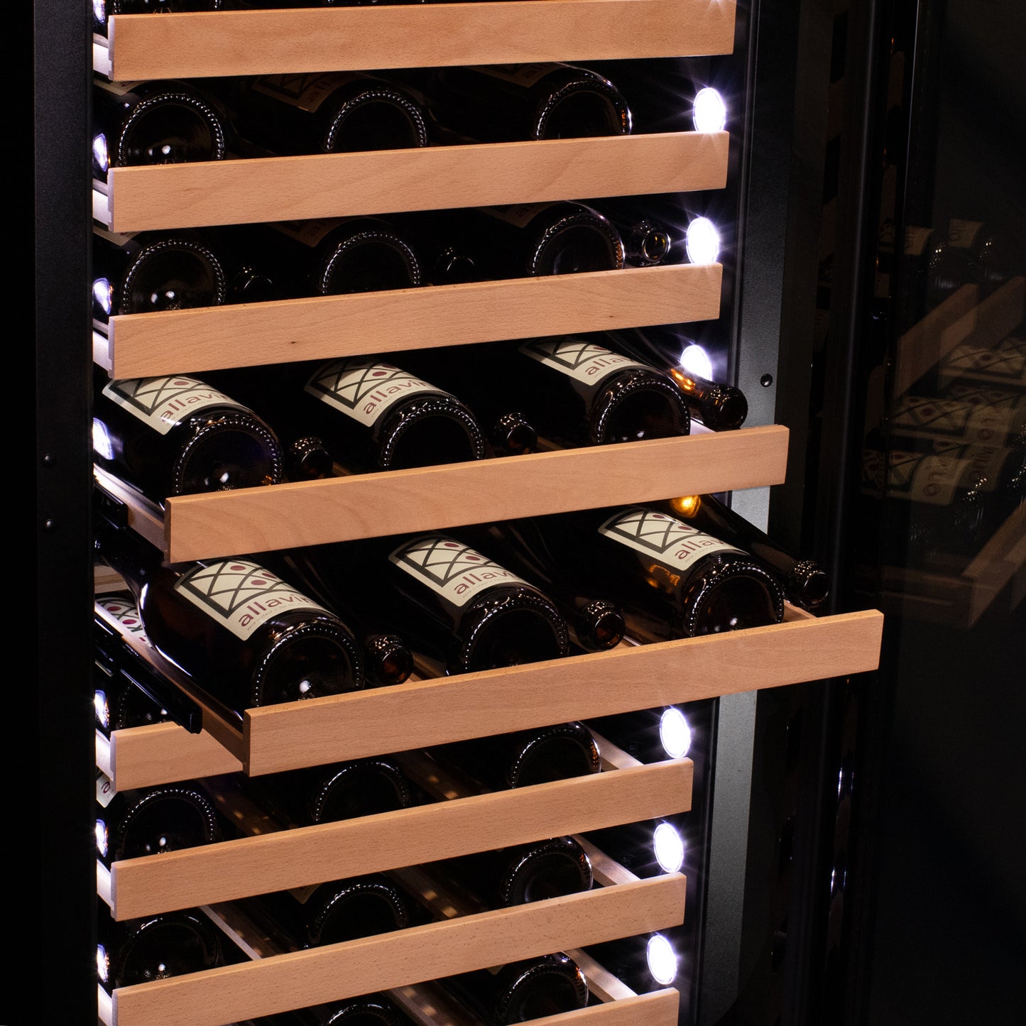 Allavino 107 Bottle Single Zone Panel Ready Wine Refrigerator