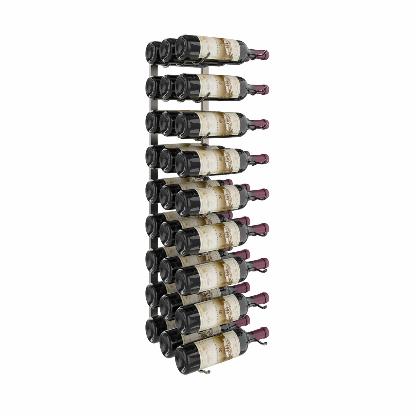 W Series Luxe 3 - Wall Mounted Metal Wine Bottle Storage Rack