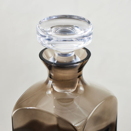 Estelle Colored Glass Decanter - Amber