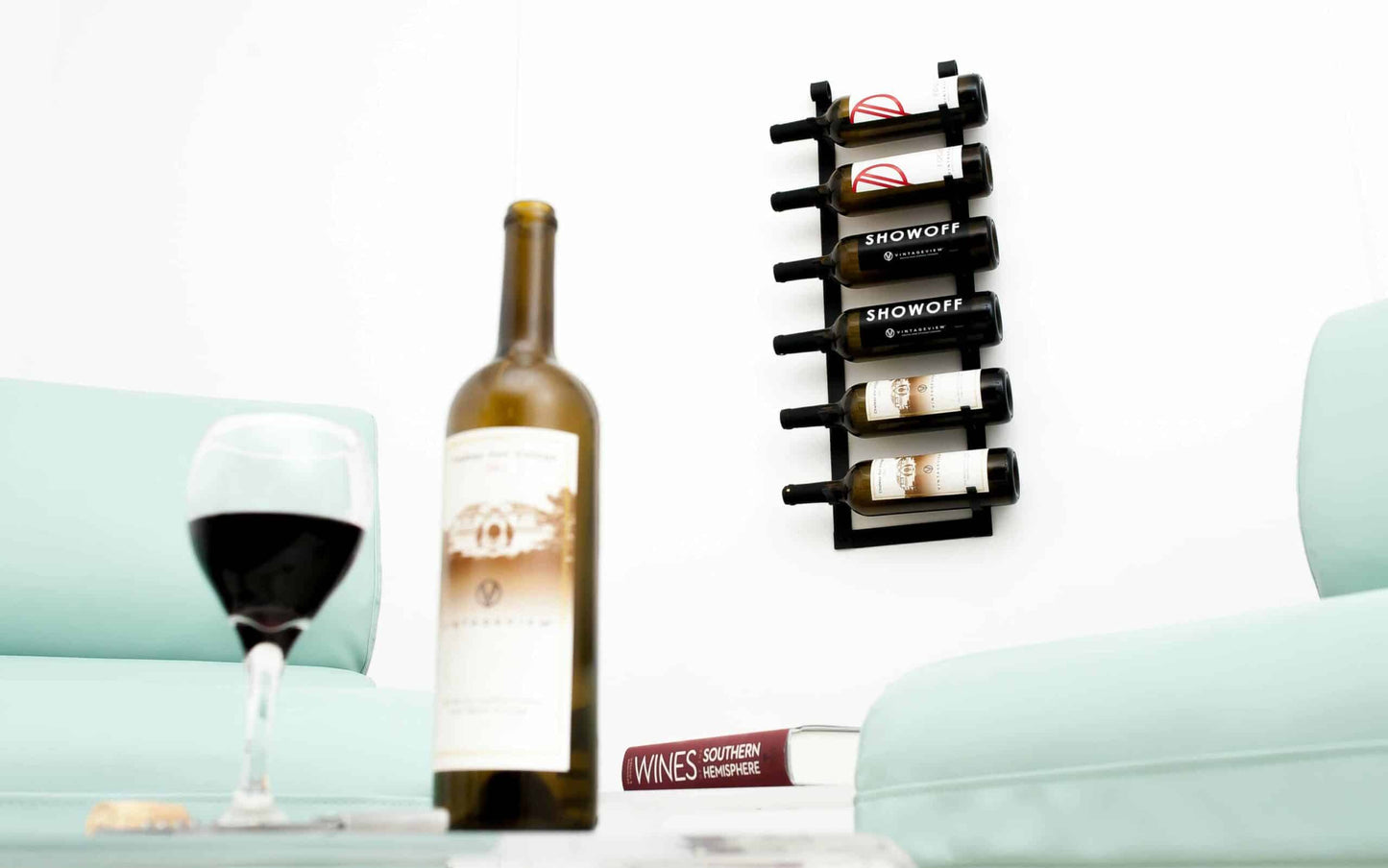 Le Rustique Wall Mounted Metal Wine Rack