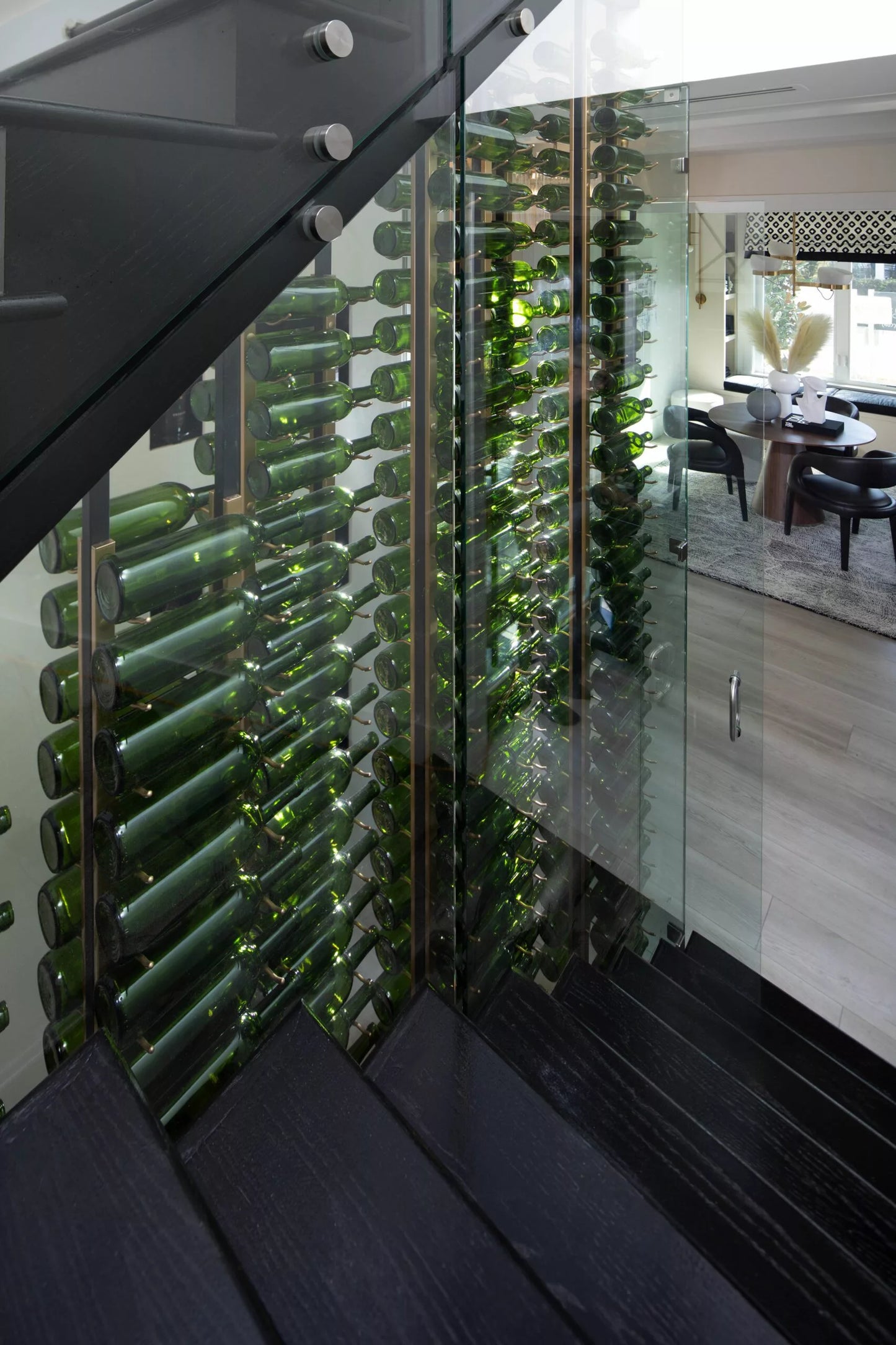 W Series Double Sided Floating Wine Rack Kit 10 (floor-to-ceiling display)