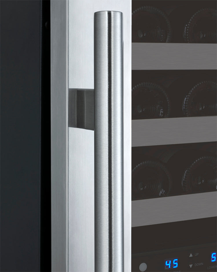 Allavino 24" Wide FlexCount II Tru-VinoDual Zone Stainless Steel Left Hinge Wine Refrigerator