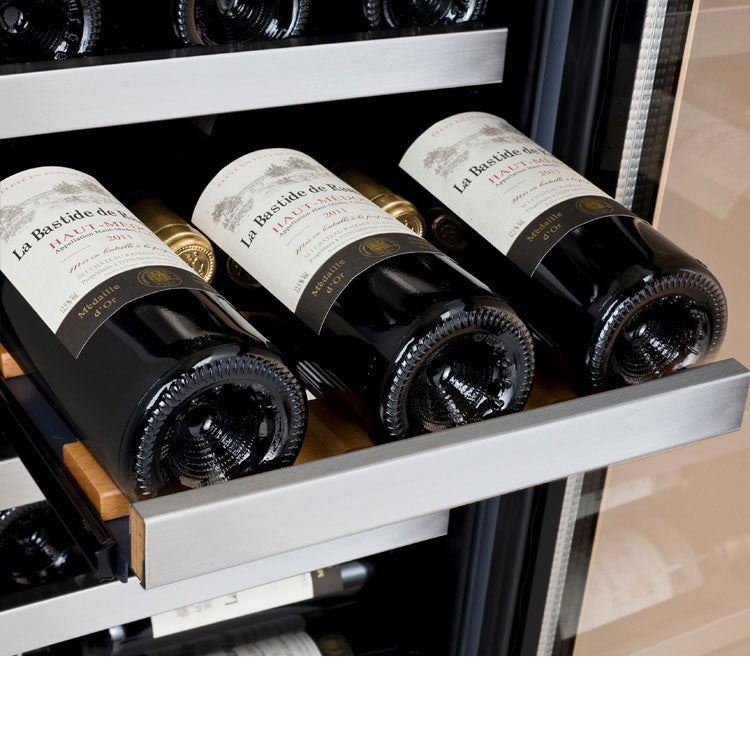Allavino 30 Wide FlexCount II Tru-Vino 30 Bottle/ 88 can dual Zone Stainless Steel Built-In Wine Refrigerator/Beverage Center