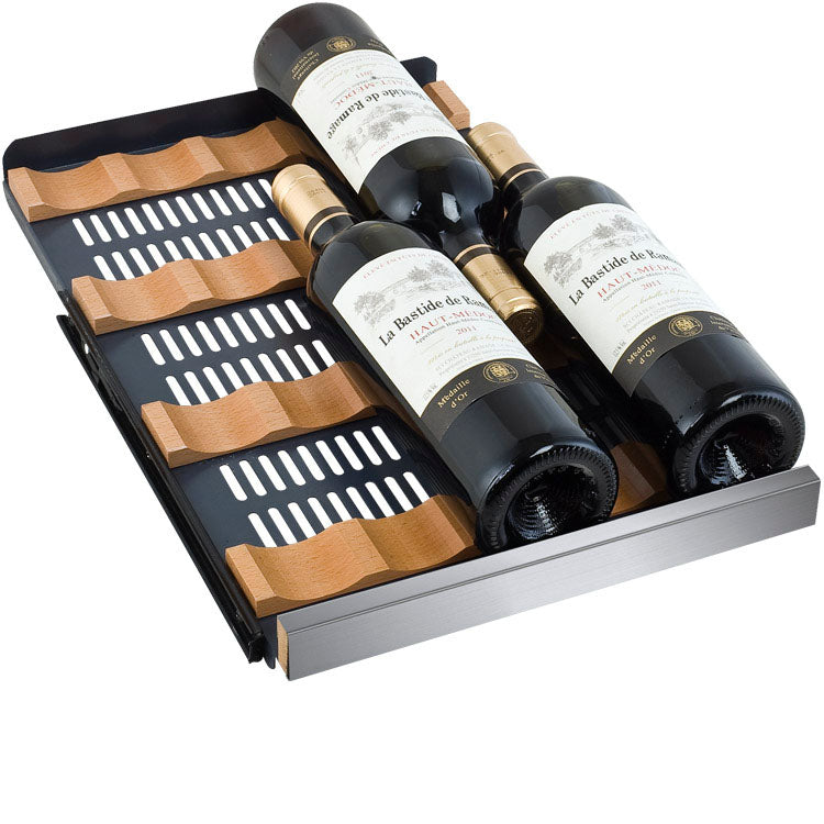 Allavino 30 Wide FlexCount II Tru-Vino 30 Bottle/ 88 can dual Zone Stainless Steel Built-In Wine Refrigerator/Beverage Center