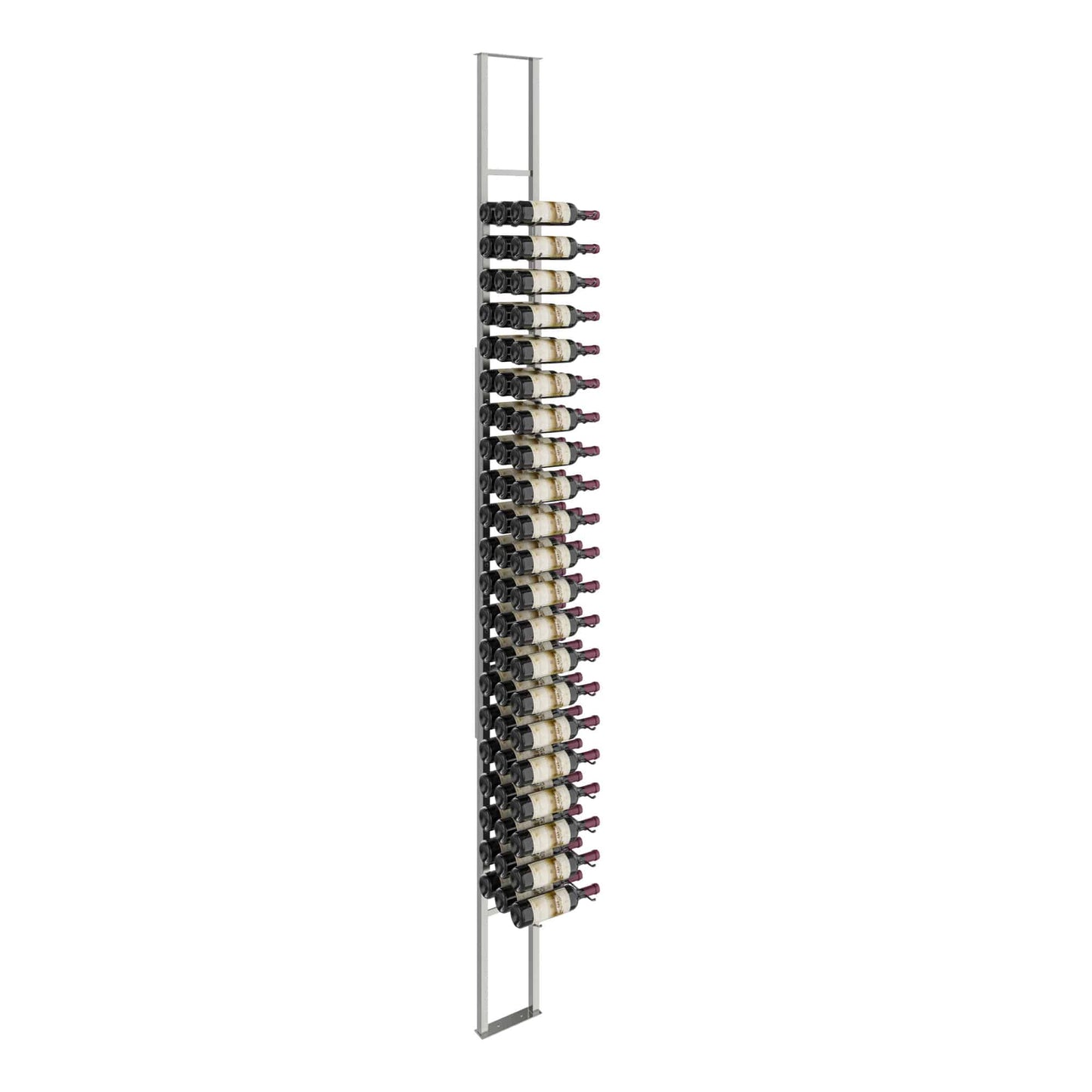 W Series Single Sided Floating Wine Rack 10 (floor-to-ceiling display)