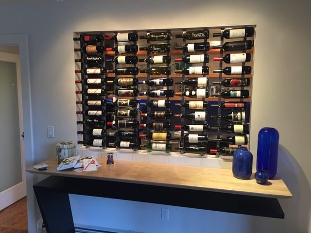 W Series Wine Rack Frame Hidden Base Plate (floor-to-ceiling wine rack component)