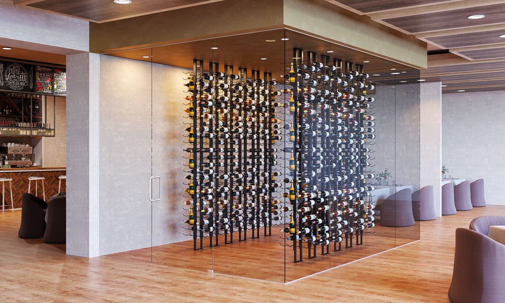 W Series Perch 750 (vertical wall mounted wine rack for standard bottles)