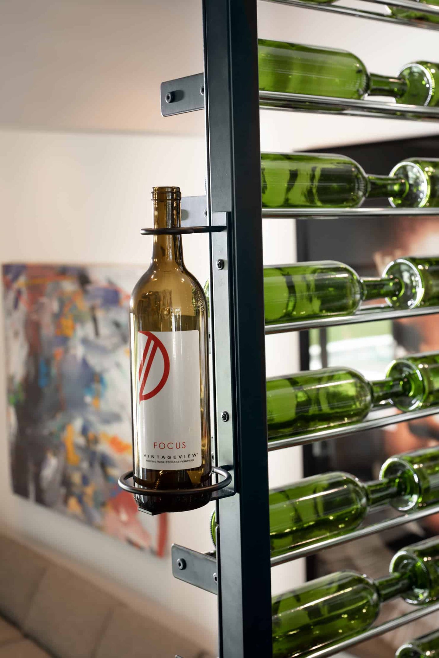 W Series Perch 750 (vertical wall mounted wine rack for standard bottles)