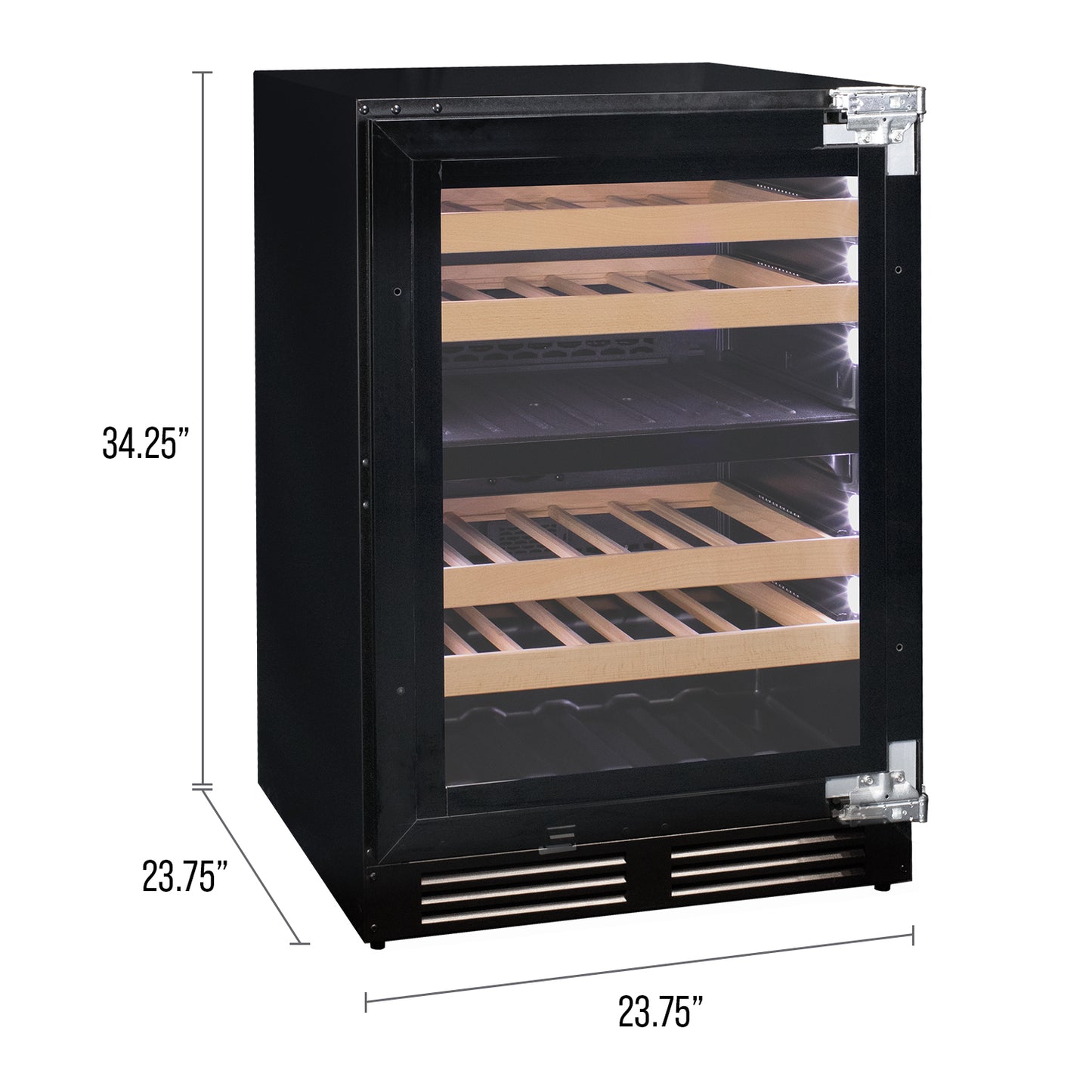 Allavino 24" Wide Dual Zone Panel Ready Wine Refrigerator