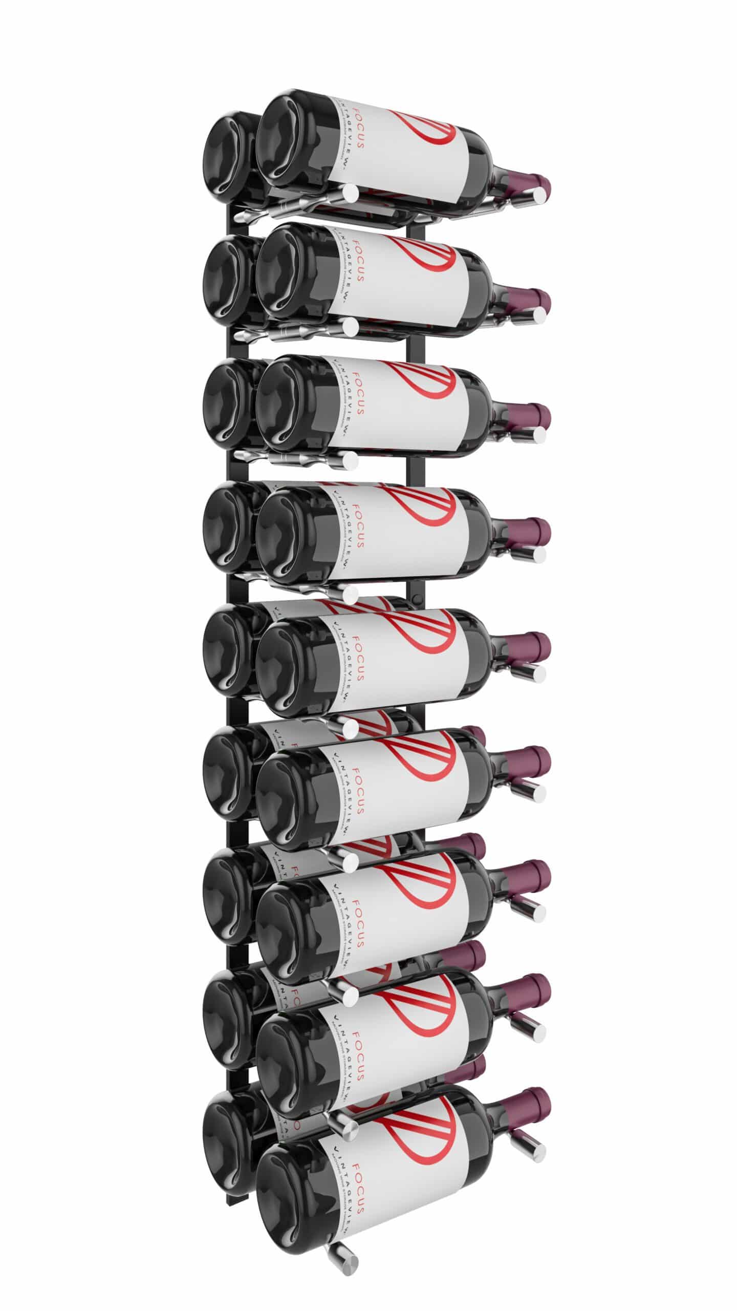 Vino Pins Flex Mag 45 (wall mounted metal wine rack system for 1.5L bottles)