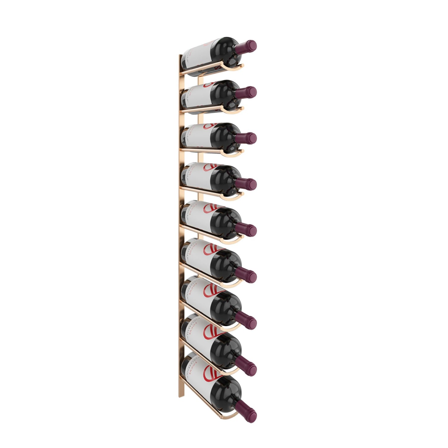 Vino Rails Flex Mag 45 (wall mounted metal wine rack system for 1.5L and Champagne bottles)