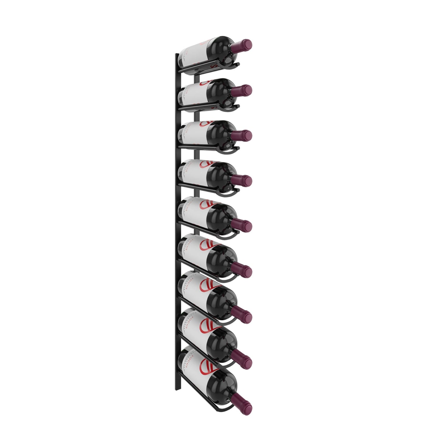 Vino Rails Flex Mag 45 (wall mounted metal wine rack system for 1.5L and Champagne bottles)