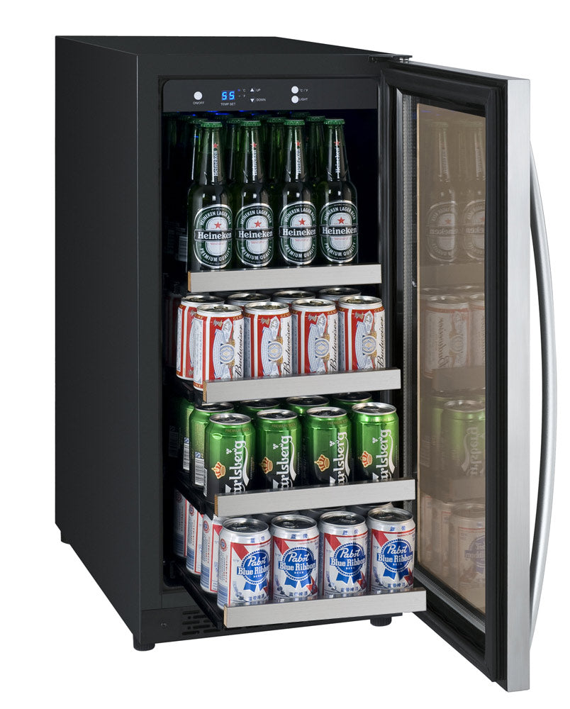 Allavino 15" Wide FlexCount II Tru-Vino Stainless Steel Right Hinge Beverage Center