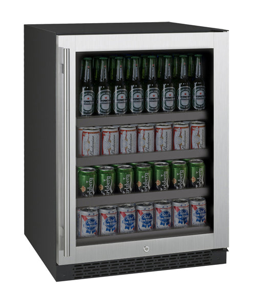 Allavino 24 Wide FlexCount II Tru-Vino Stainless Steel Right Hinge Beverage Center