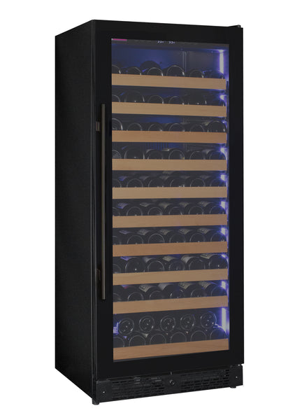 Allavino Reserva Series 119 Bottle 55 Tall Single Zone Right Hinge Black Glass Wine Refrigerator