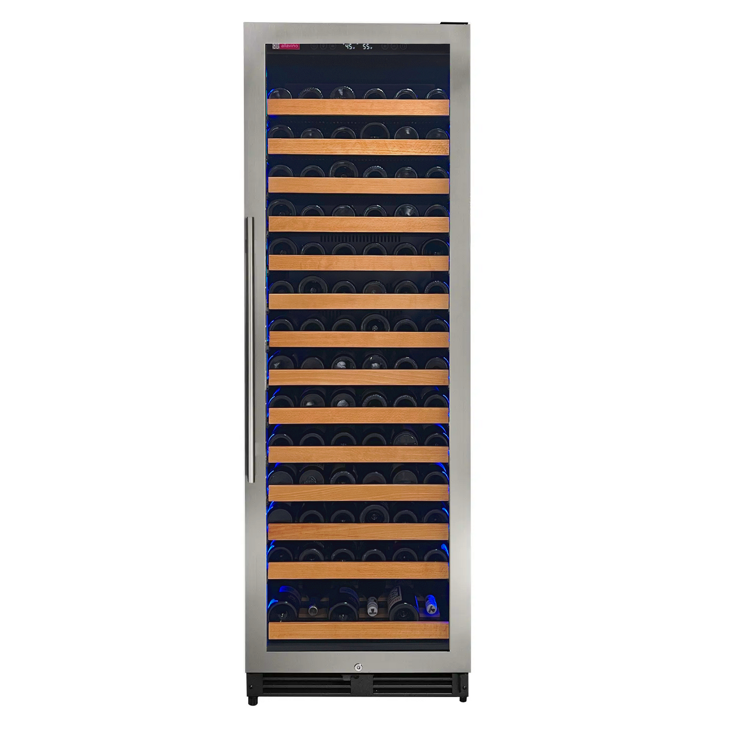 Allavino Reserva Series 163 Bottle 71" Tall Single Zone Right Hinge Stainless Steel Wine Refrigerator