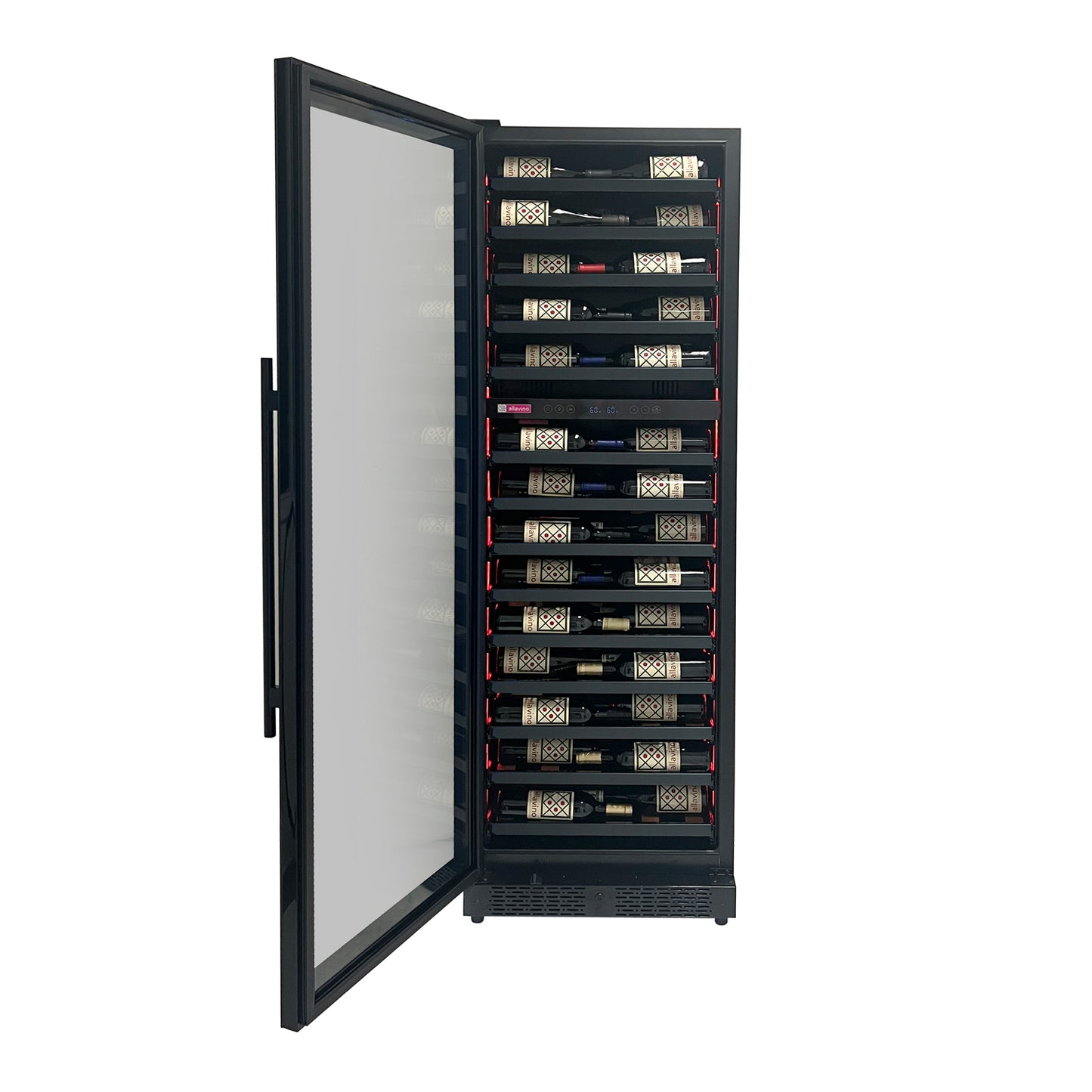 Allavino Reserva Series 163 Bottle 71" Tall Single Zone Left Hinge Stainless Steel Wine Refrigerator