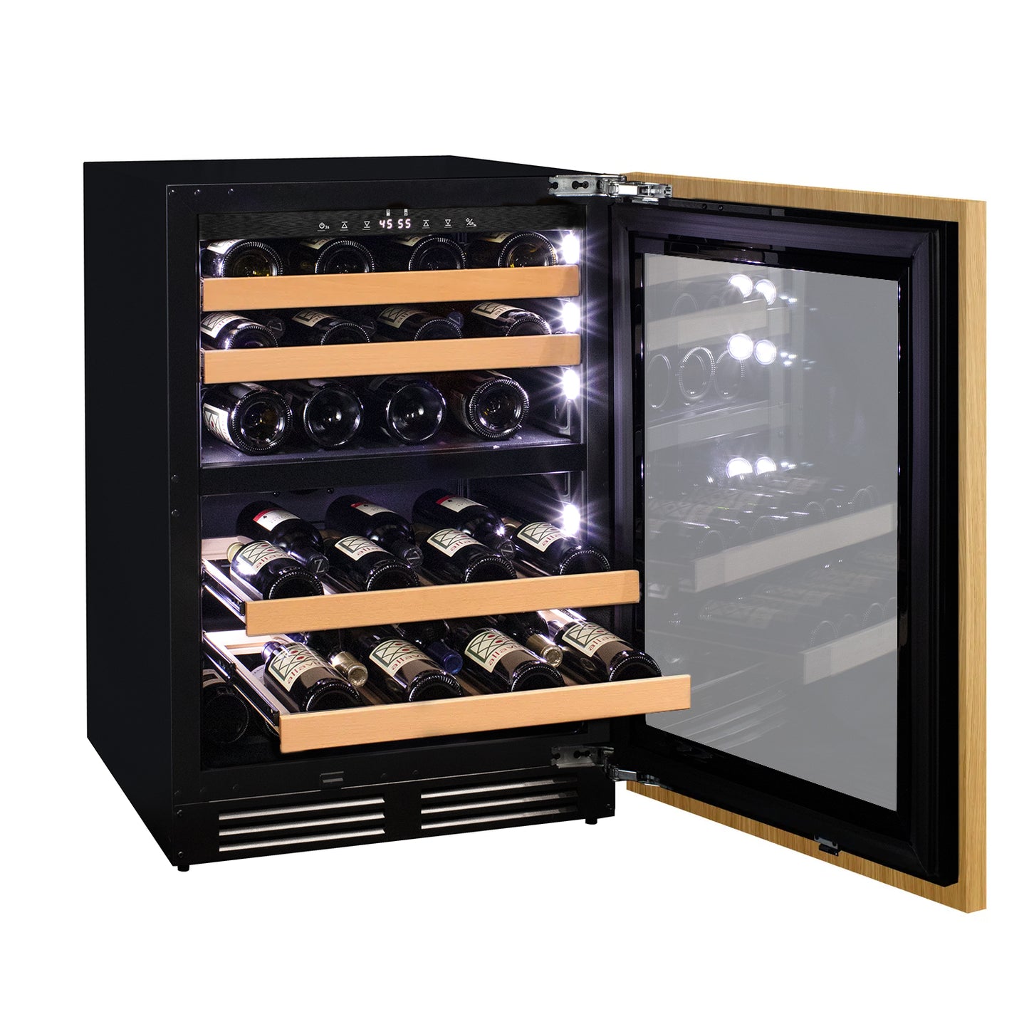 Allavino 24" Wide Dual Zone Panel Ready Wine Refrigerator