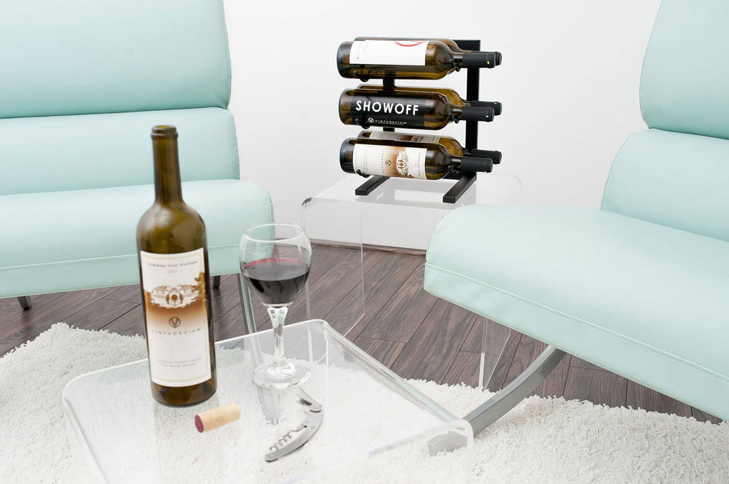 W Series Mini Metal Table Top Wine Rack