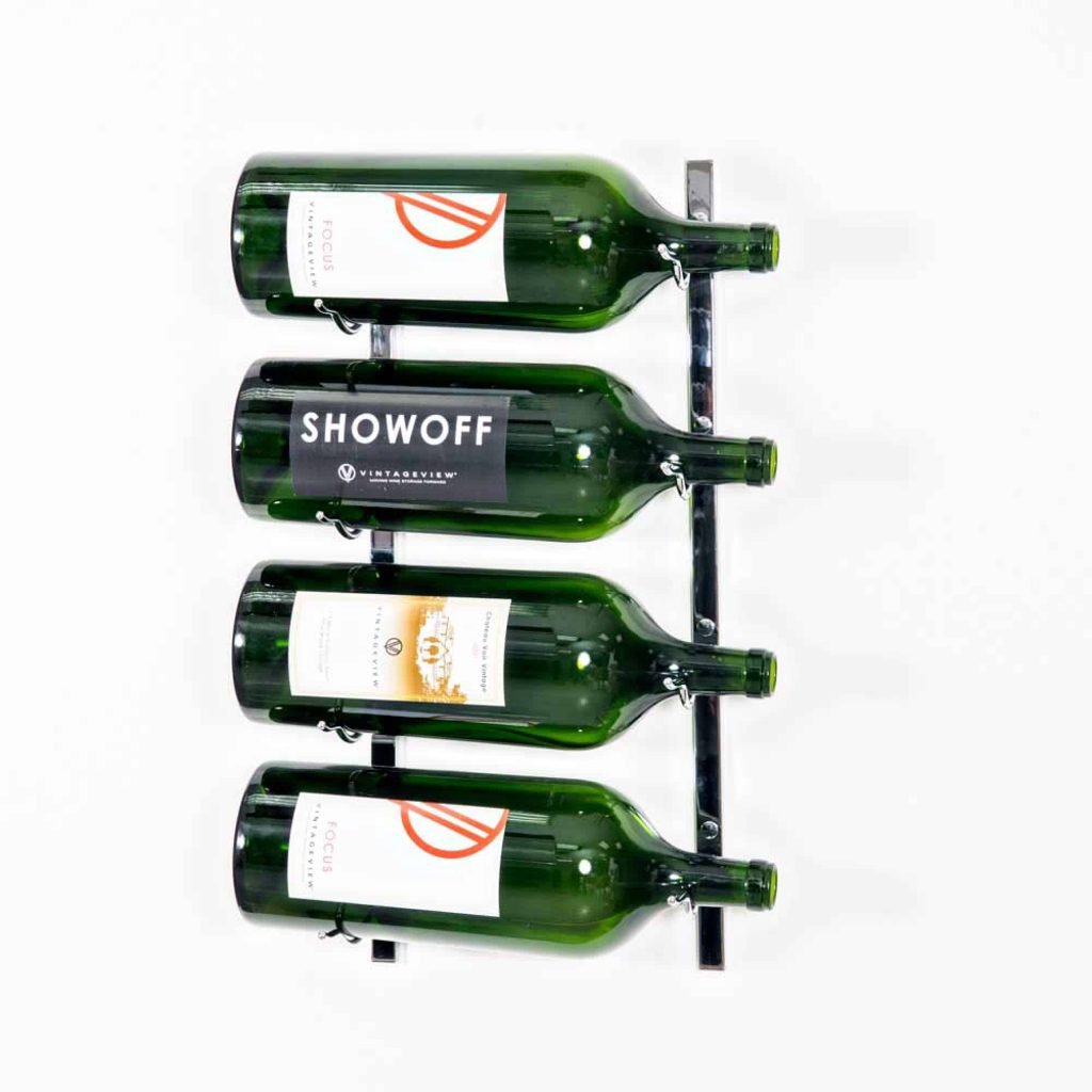 W Series Wall Mounted Metal 3-6L Wine Bottle Rack