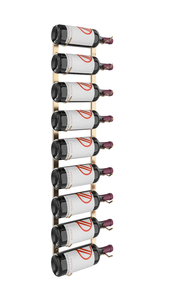 W Series Wall Mounted Metal Wine Bottle Rack for Magnums and Champagnes