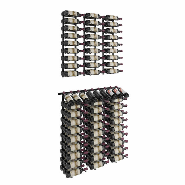 W Series Presentation Row Wall Mounted Metal Wine Rack Kit