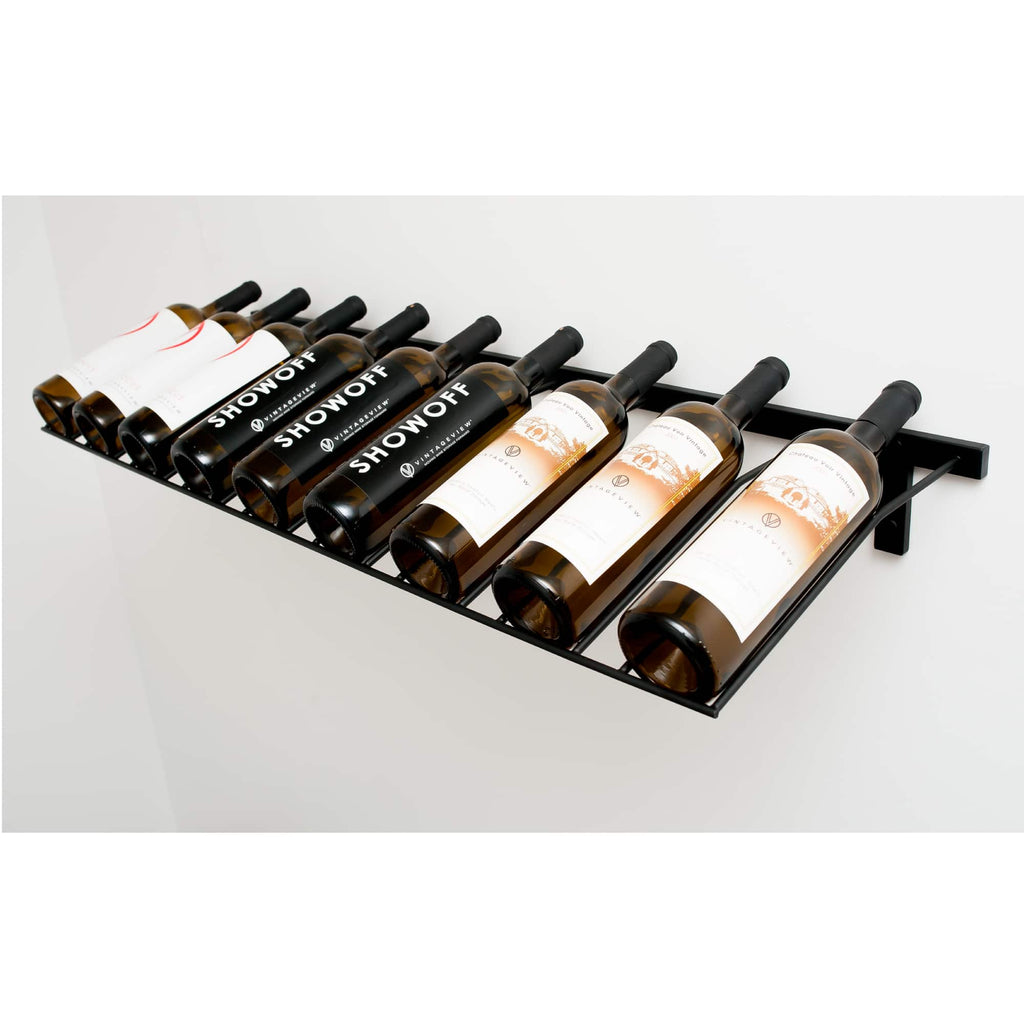 W Series Presentation Row Wall Mounted Metal Wine Rack