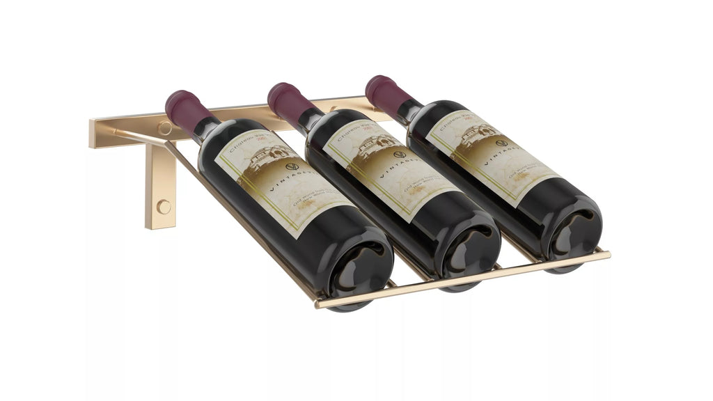 W Series Presentation Row Wall Mounted Metal Wine Rack