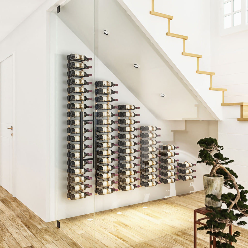 W Series Luxe 1  - Modern Wall Mounted Metal Wine Bottle Storage Rack