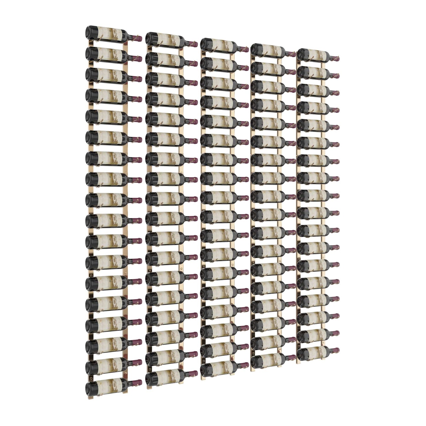 W Series Luxe Wall Mounted Metal Common Wine Rack Kit