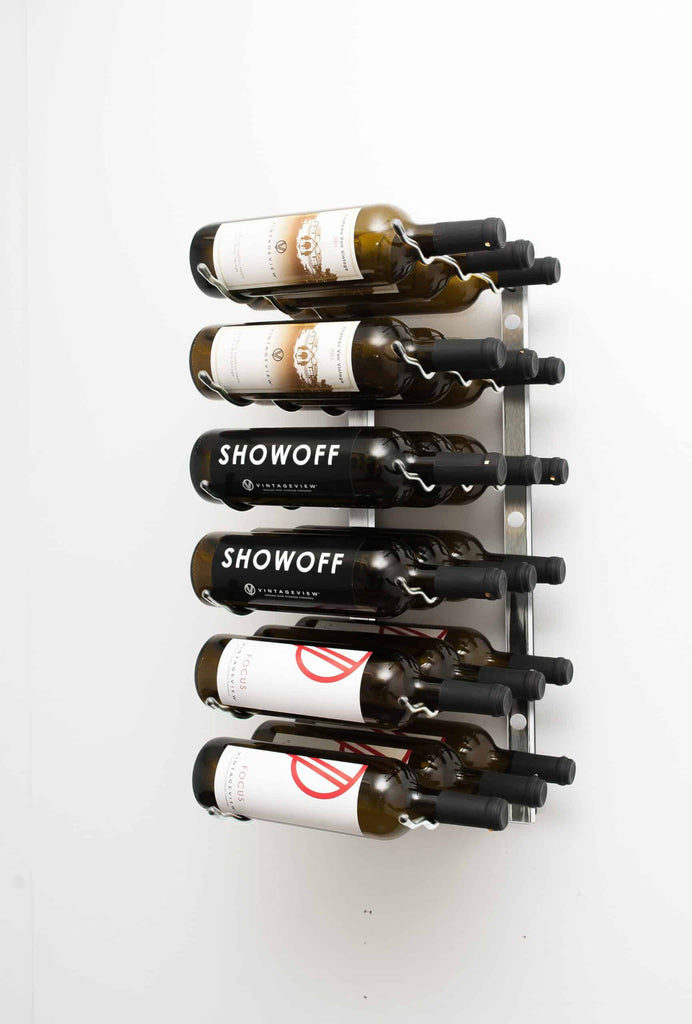 W Series Luxe 2 - Wall Mounted Metal Wine Bottle Storage Rack