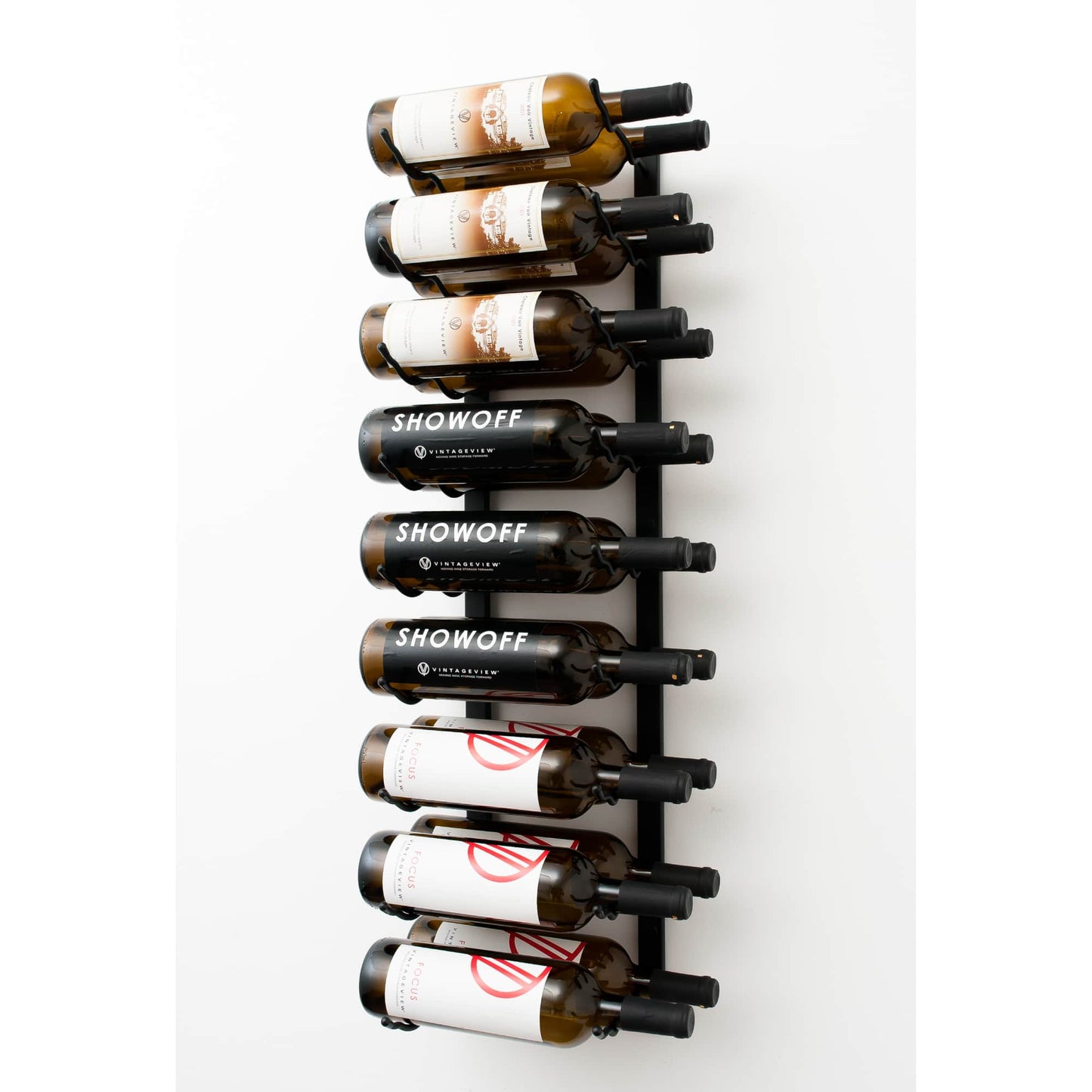 W Series Luxe 3 - Wall Mounted Metal Wine Bottle Storage Rack