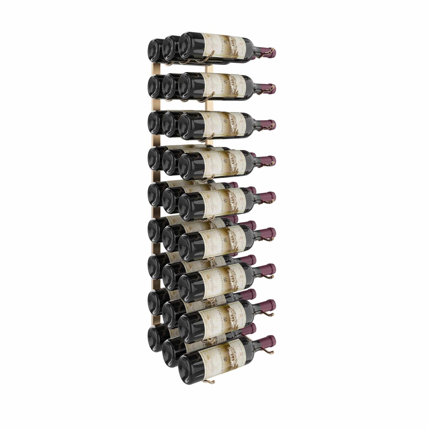 W Series Luxe 3 - Wall Mounted Metal Wine Bottle Storage Rack