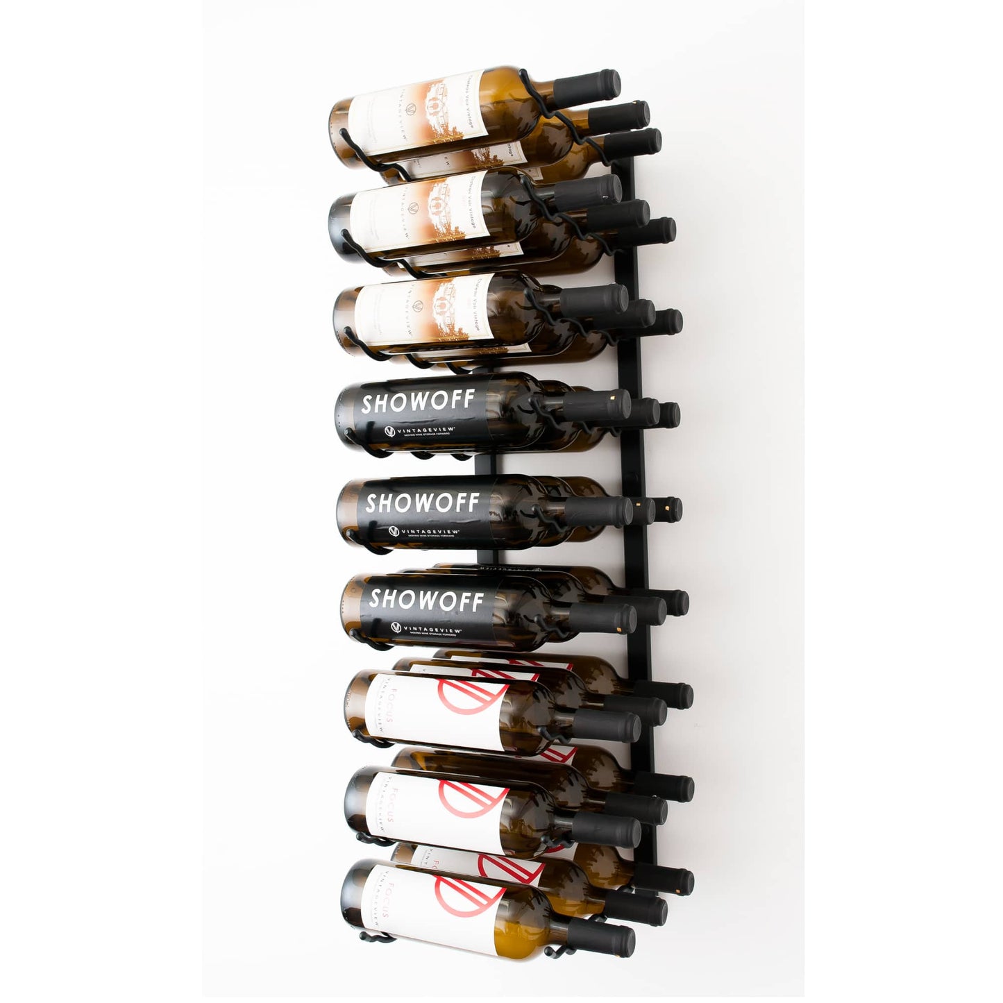 W Series Luxe 3 - Wall Mounted Metal Wine Bottle Storage Rack