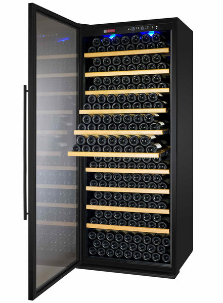 Allavino 32 Wide Vite II Tru-Vino 277 Bottle Single Zone Black Left Hinge Wine Refrigerator