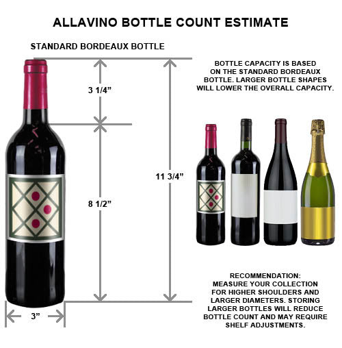 Allavino Vite Series 99 Bottle Dual  Zone Freestanding Wine Cooler Refrigerator with Stainless Steel Door Right Hinge