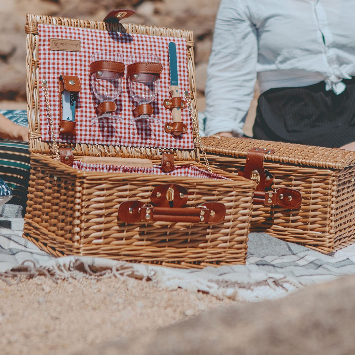 Classic Wine & Cheese Picnic Basket