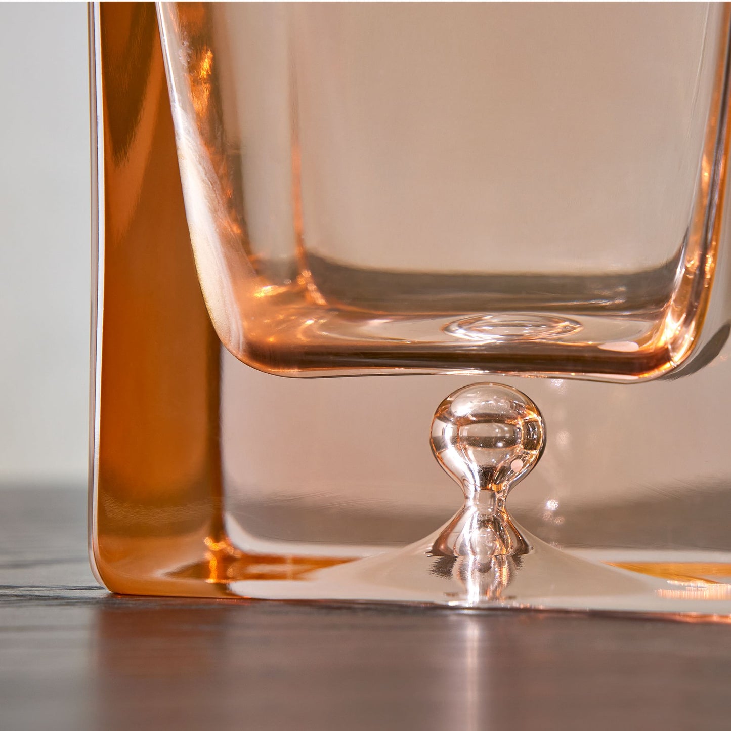 Estelle Colored Glass Decanter - Blush