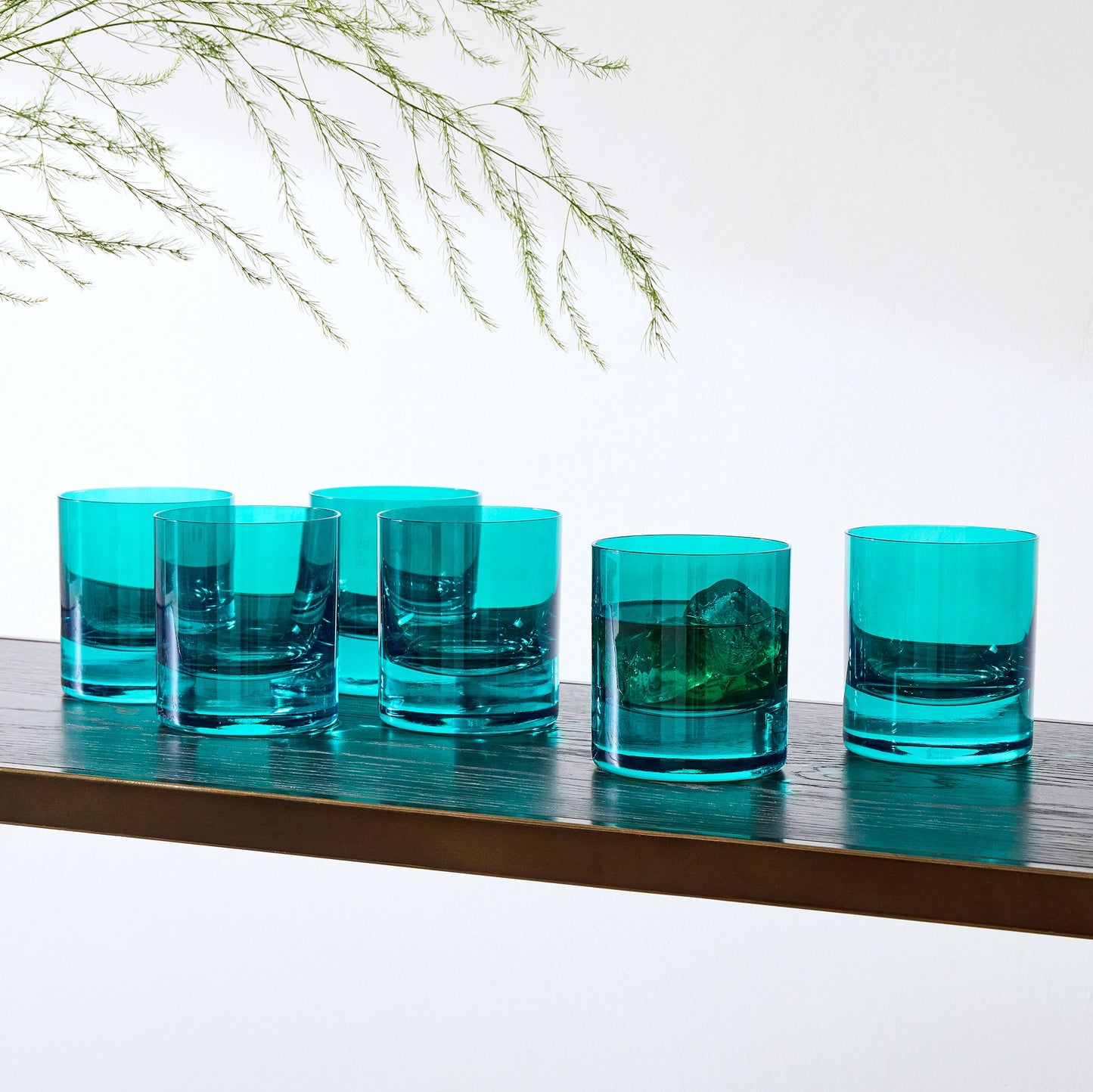 Estelle Colored Glass Rocks Glass (Set of 6) - Emerald