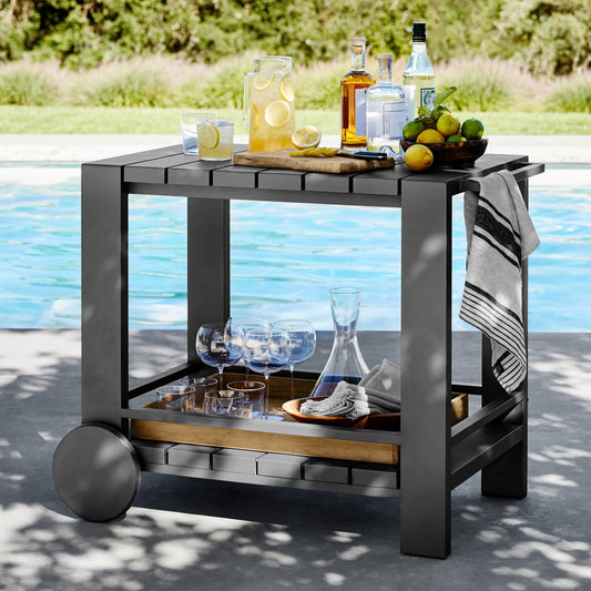 Larnaco Metal Bar Cart