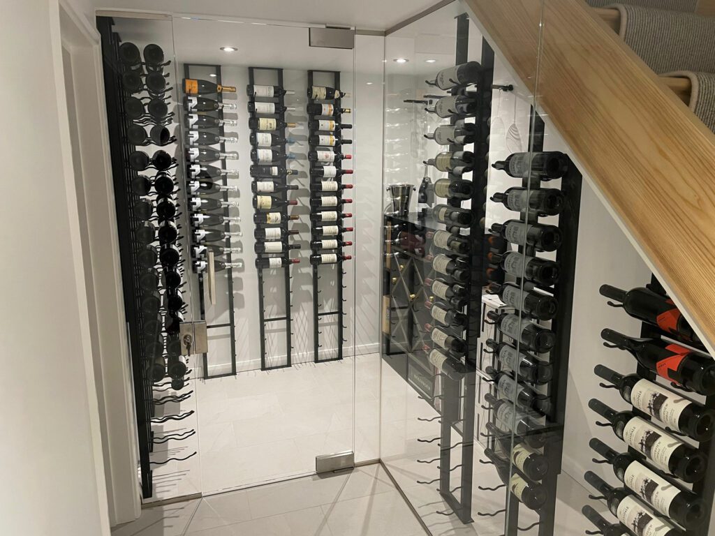 W Series Wine Rack Frame Big 10ft (Cut to fit on site) - Wine Rack Support for Up to 24 3-6L Wine Bottles