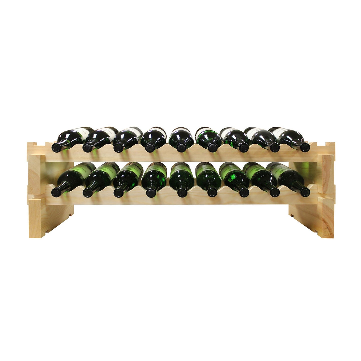 72 Bottle Maple Raw Wood  Wine Rack