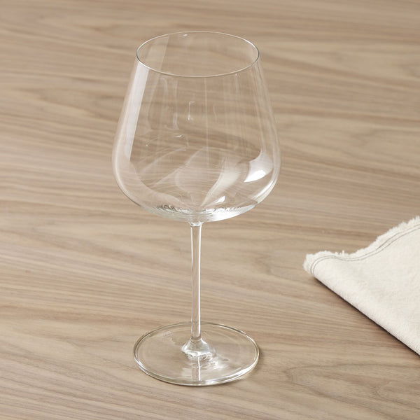 Verbelle Crystal Burgundy Glasses - Set of 6