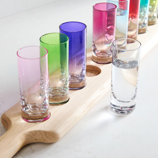 Paddle & Shot Glasses Set - Large Multi-Color