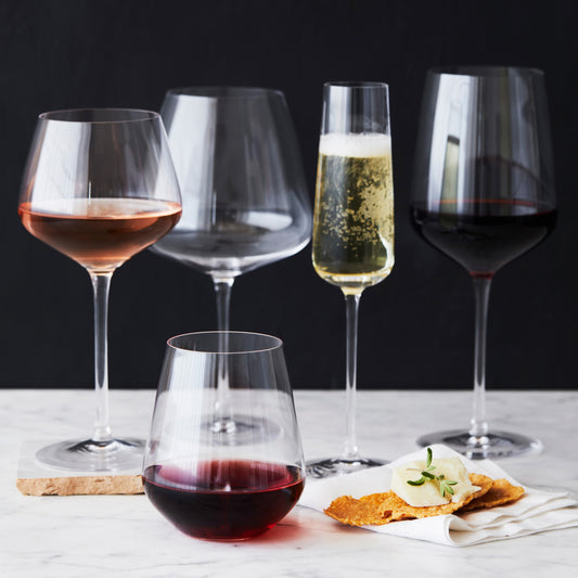 Williams Sonoma Estate Stemless Red Wine Glasses- Set of 2
