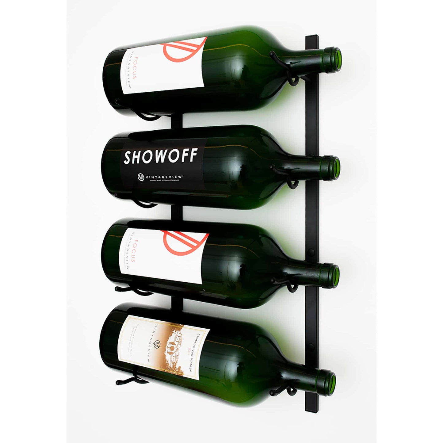 W Series Wall Mounted Metal 3-6L Wine Bottle Rack