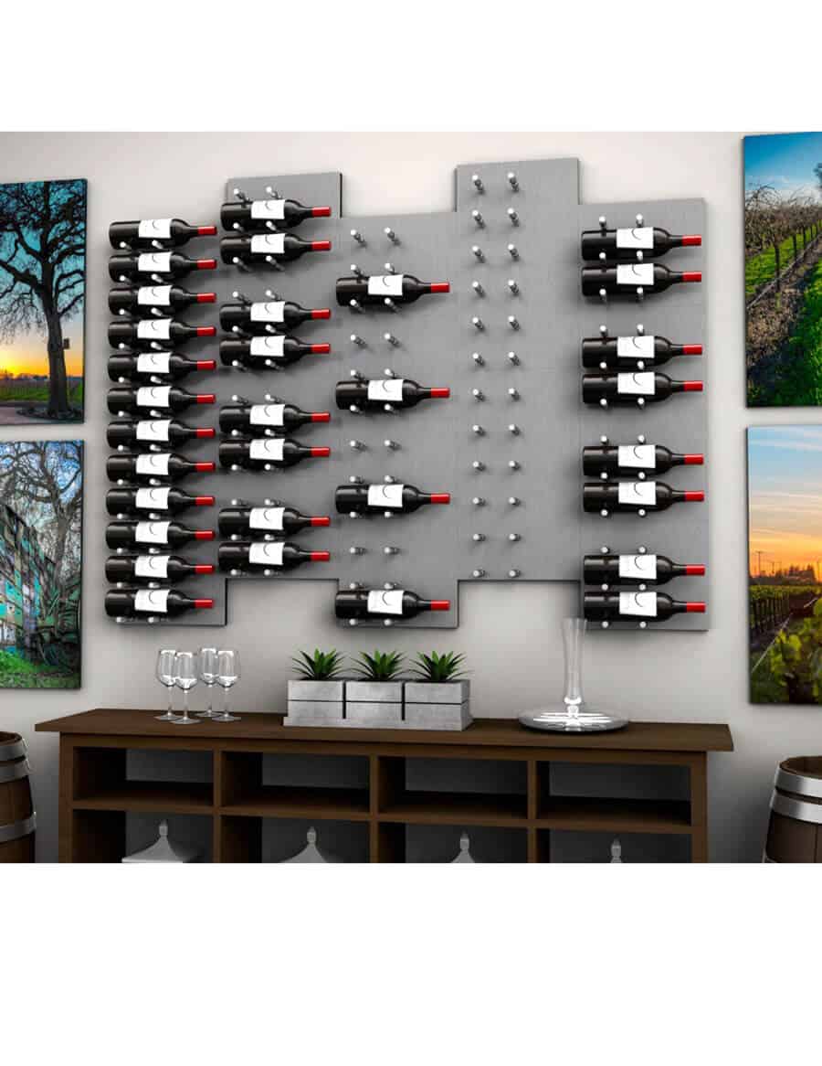 Fusion HZ Label-Out Wine Wall In Use