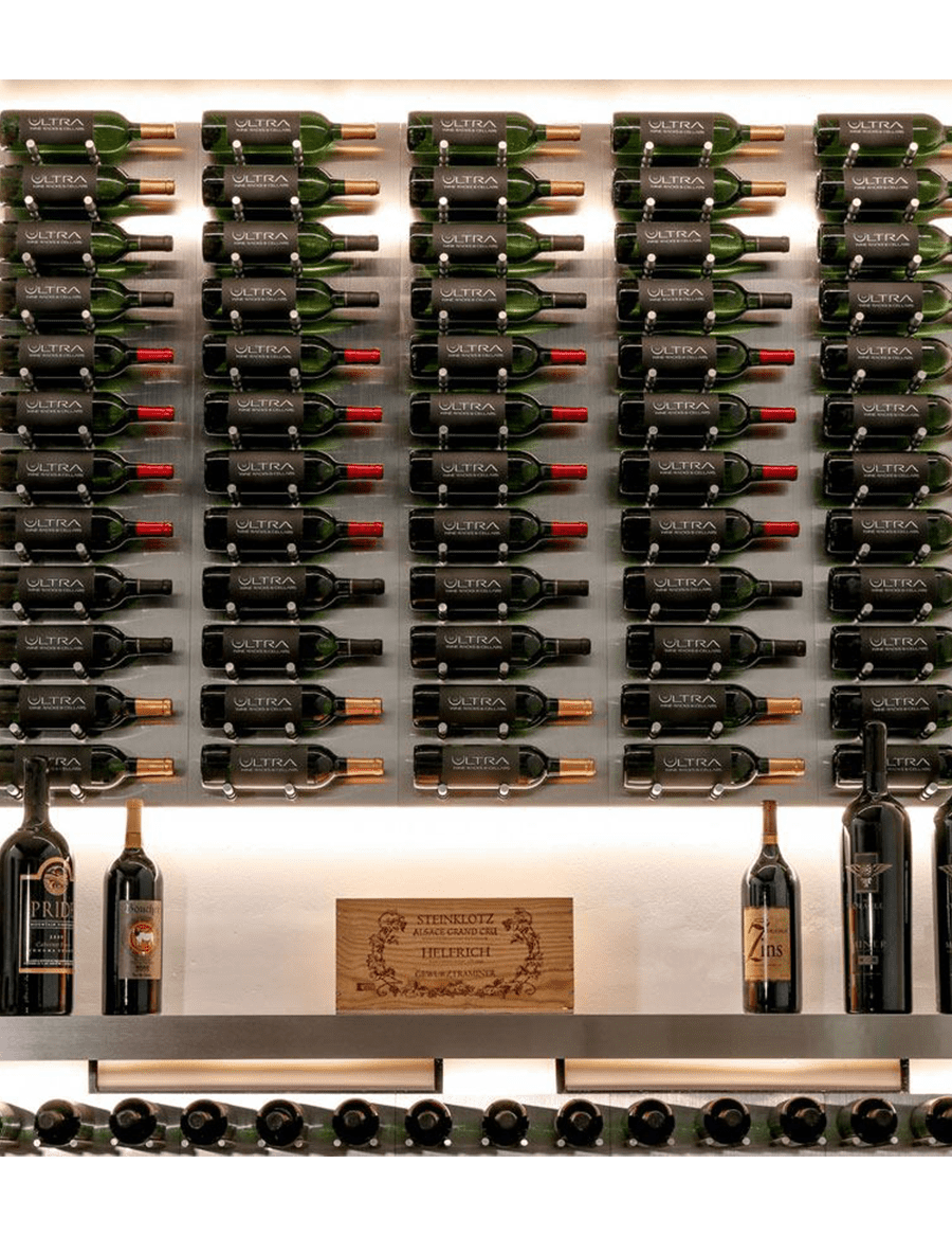 Fusion HZ Label-Out Wine Wall In Use