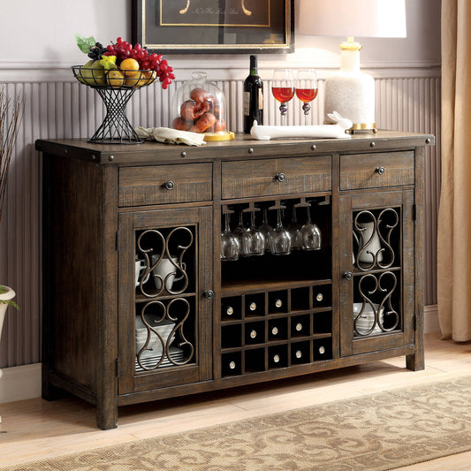 Paula Traditional Multi- Wine Storage Cabinet / Server